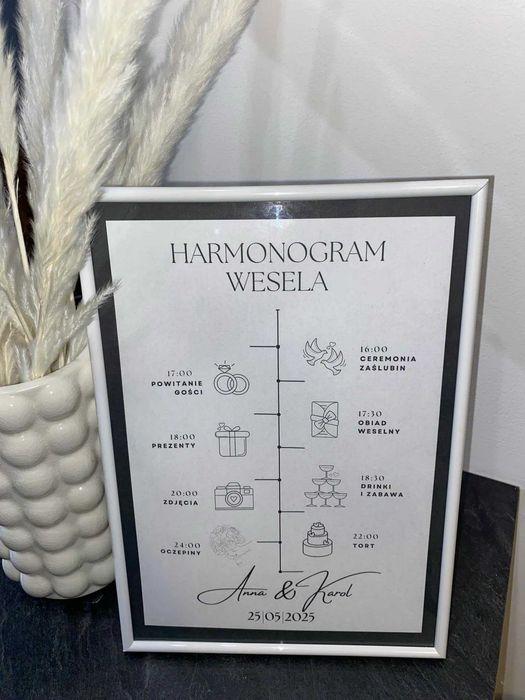 Harmonogram wesela