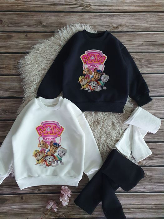 Дитячий спортивний костюм для дівчинки на флісі рубчик палацо теплий