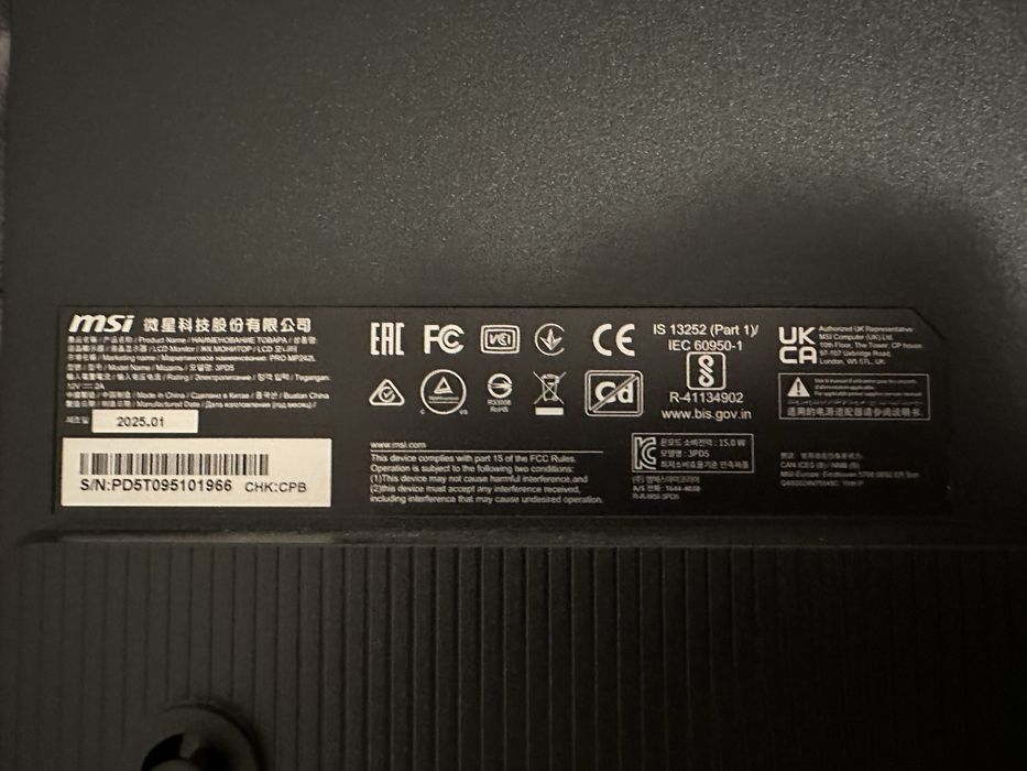 Monitor MSI PRO MP242L