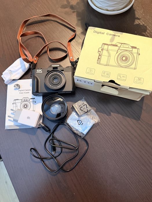 Câmara Digital 5K Ultra HD – Como Nova | Kit Completo