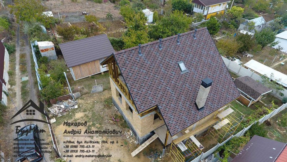 Бітумна черепиця. М'яка покрівля. Катепал. Розрахунок та доставка