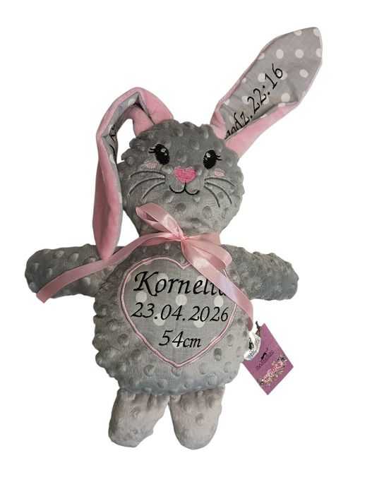 Króliczek metryczka przytulanka pamiątka