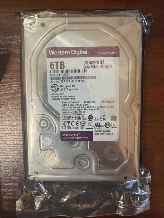 Жорсткий диск Western Digital Purple 6TB (WD62PURZ)