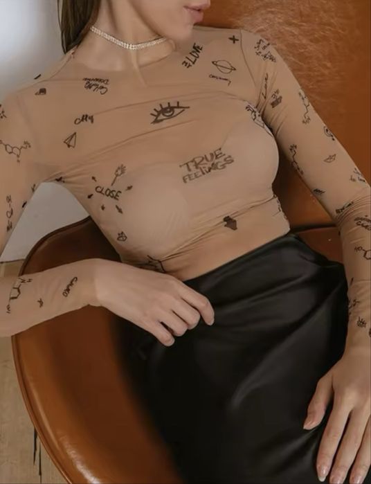 жіночій облягаючий суцільний топ Жіночі боді з довгими рукавами