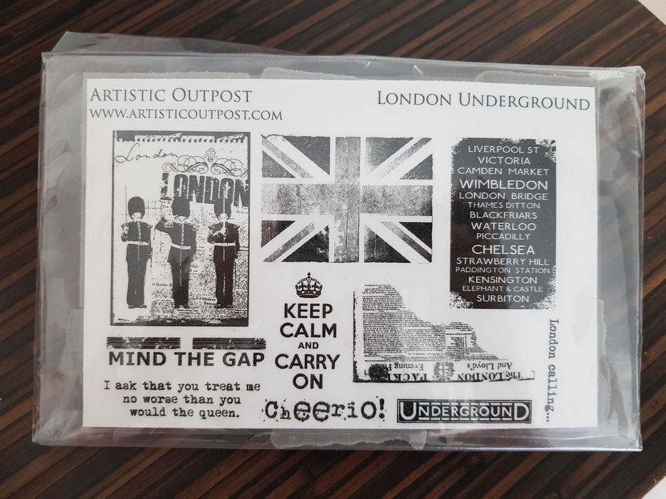 Набір штампів London Underground (скрапбукінг Лондон)