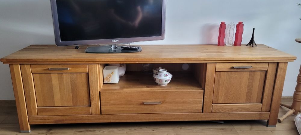 Komoda dębowa pod telewizor