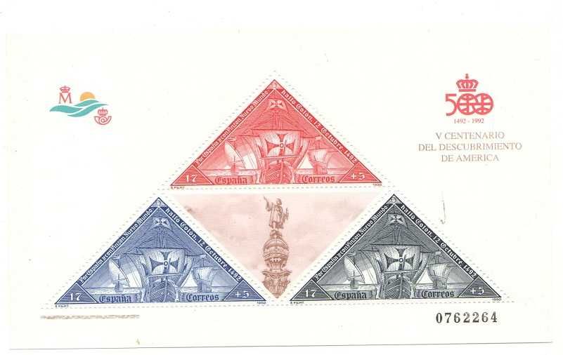 Filatelia - Espanha - 3 blocos novos