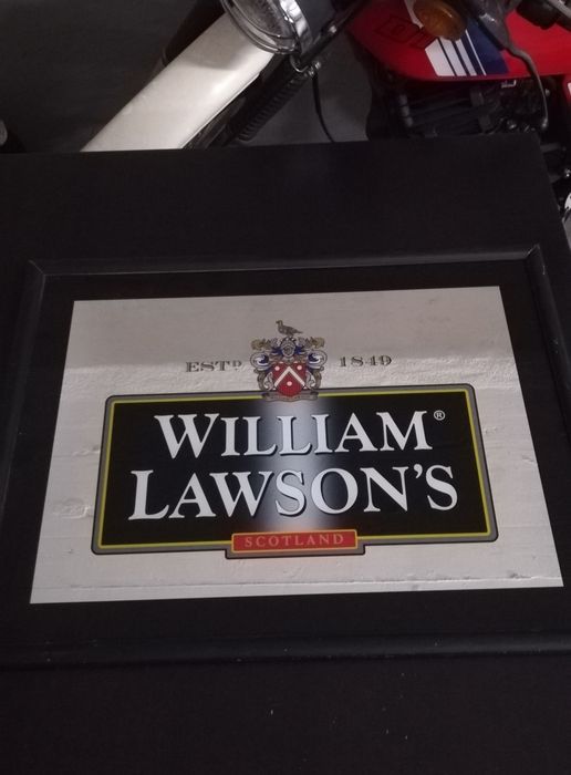 Quadro Espelhado Publicitário Whisky William Lawson's Vintage