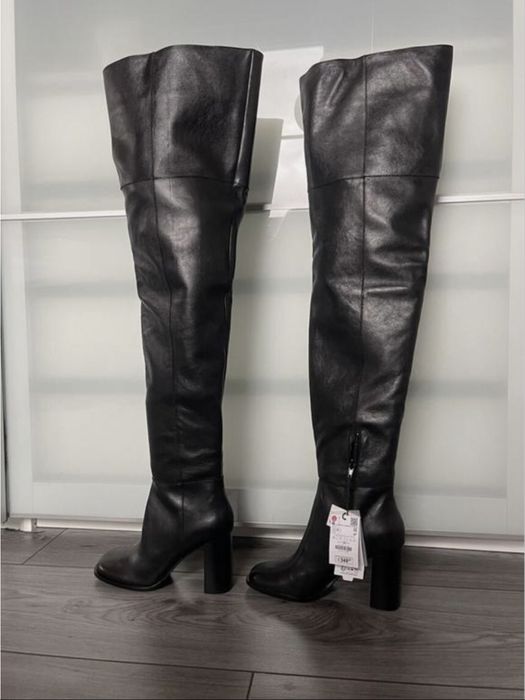 Ботфорди з натуральної шкіри від Zara. Терміново!!!