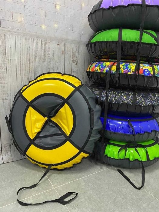 Тюбінг таблетка санки тюбинг ватрушка плюшка надувний міцний для снігу