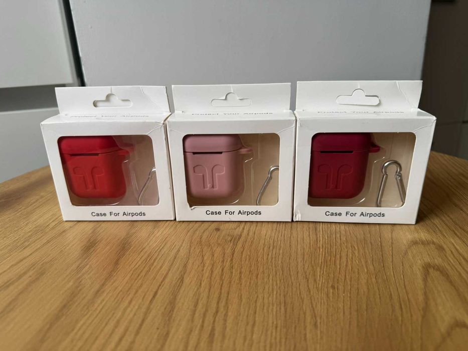 Силіконовий чохол до airpods 1, 2 чехол з карабіном