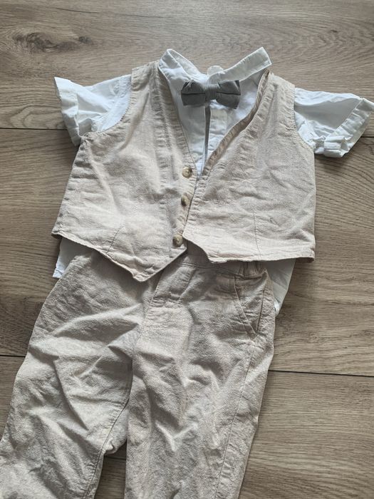 Komplet do chrztu, garnitur H&M 80