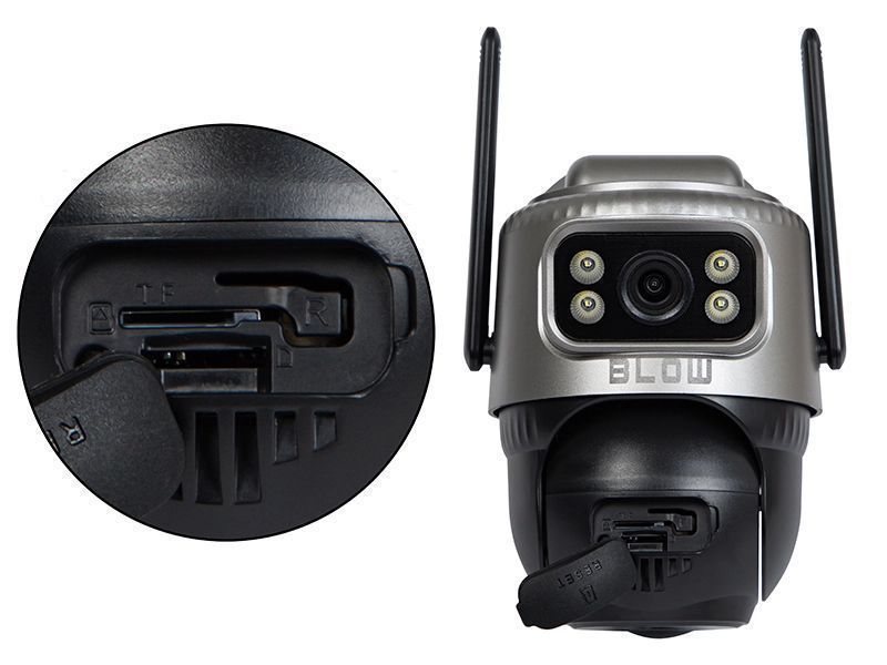 Zewnętrzna kamera BLOW WiFi PTZ 4MP H-384 DualLens + solar 78-668#
