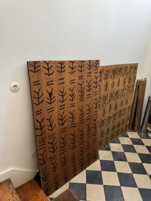 Painéis africanos originais em tecido – feitos à mão