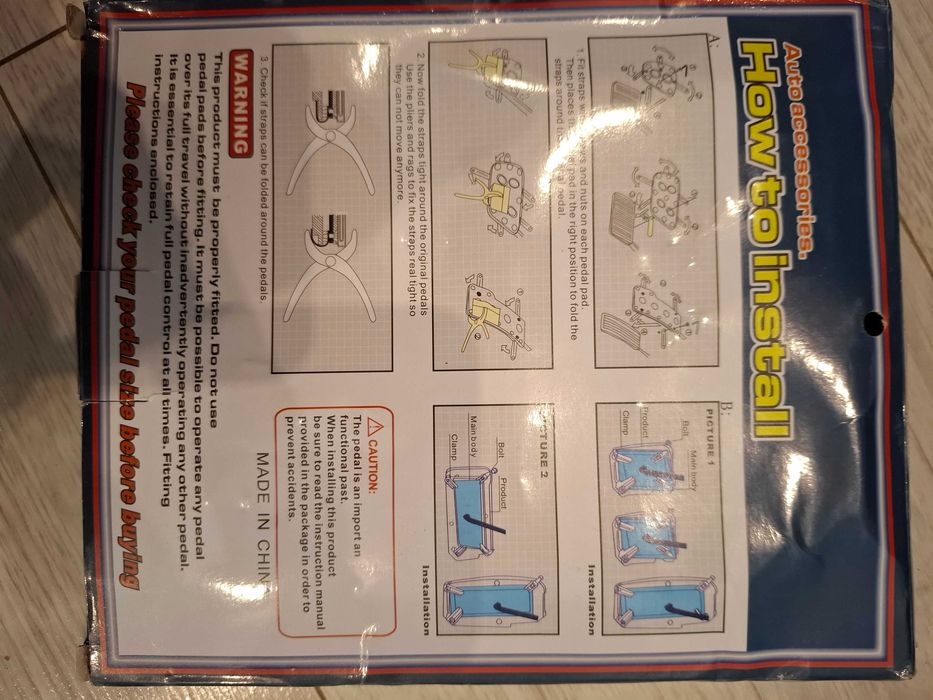 Nakładki na pedały samochodowe