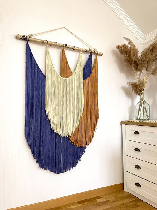 Панно декоративне, декор, макраме, гірлянда