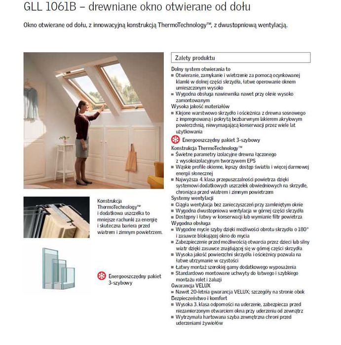 Okna Dachowe VELUX GLL / GLU / GGL / GGU Okazja!