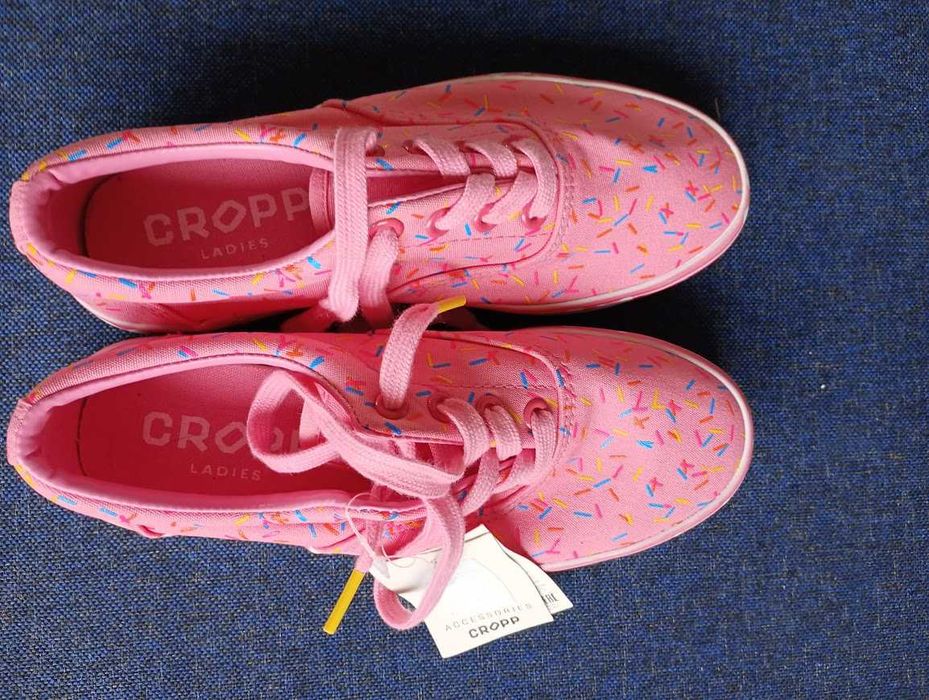 NOWE trampki Cropp donut różowe 36