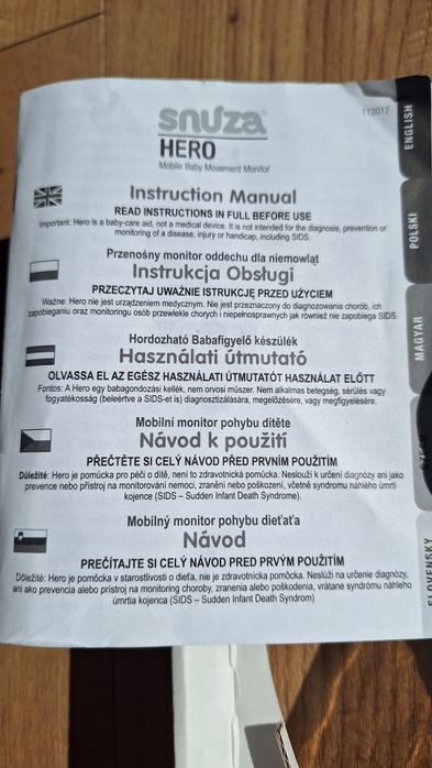 Snuza hero przenośny monitor oddechu