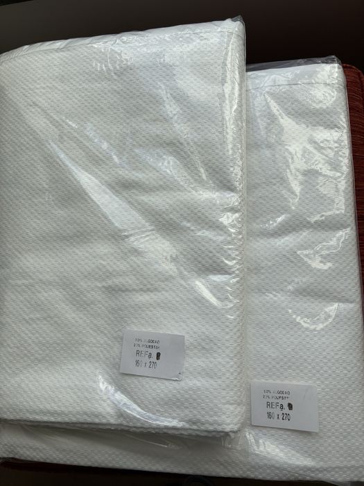 Colchas brancas piquet cama solteiro