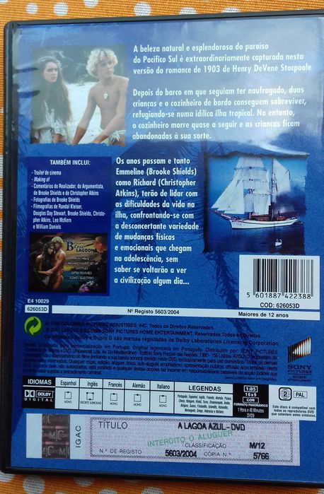 A Lagoa azul / primeira historia em Dvd