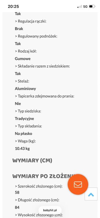 Wózek spacerowy Joie