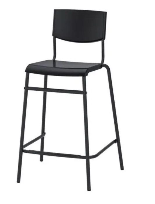Bancos de bar IKEA pretos (4 peças) como novos