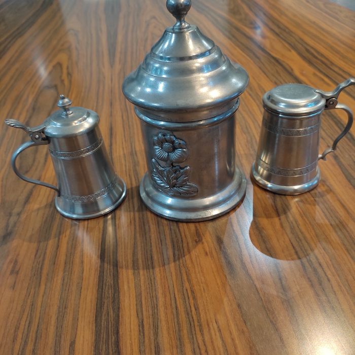 Peças decorativas em estanho puro