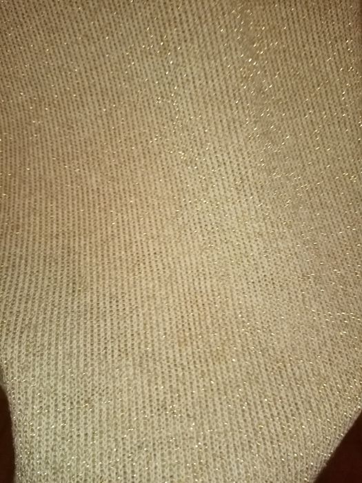 Camisola de manga curta castanha brilhante