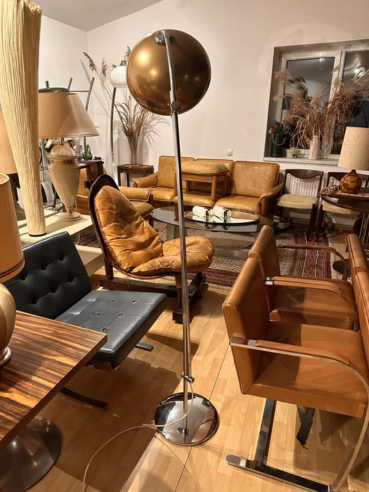 Lampa podlogowa łukowa space age. Włochy lata 70-te