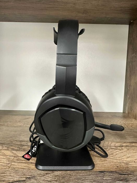 Słuchawki przewodowe MSI GH30 V2 GAMING Headset czarne bdb gwarancja