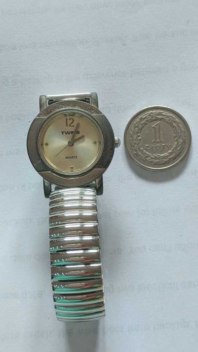 Męski/Damski Twins Zegarek rozszerzalna Bransoletka srebrnoszara Tarcz