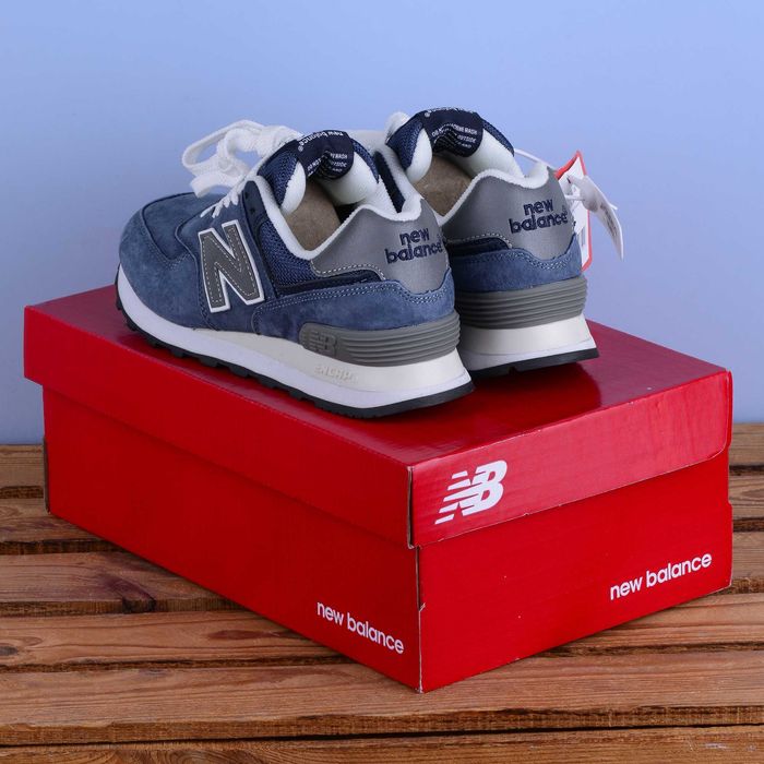 (2346) Кросівки New Balance 574 сині з сірою N (36-41)