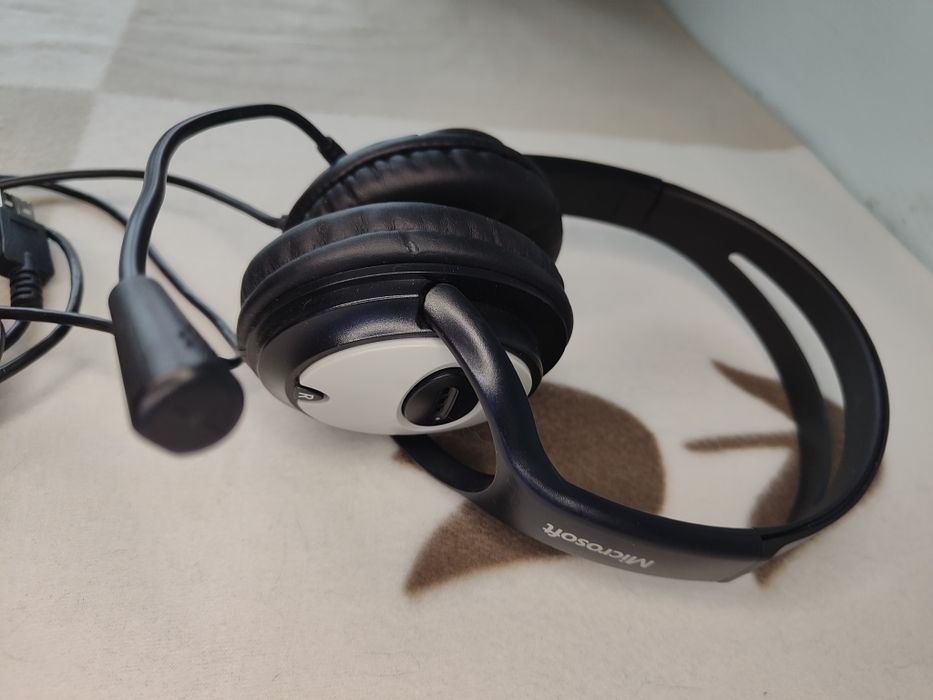 Microsoft LifeChat LX-3000 • słuchawki komputerowe  USB z mikrofonem •