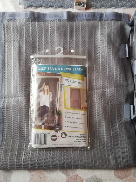 Moskitiera z magnesami na drzwi balkonowe 100x220