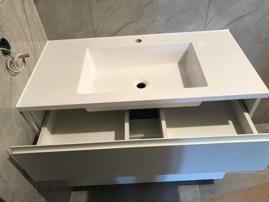 Стільниці з литим умивальником. Дзеркала-Тумби,Безкоштовна доставка !