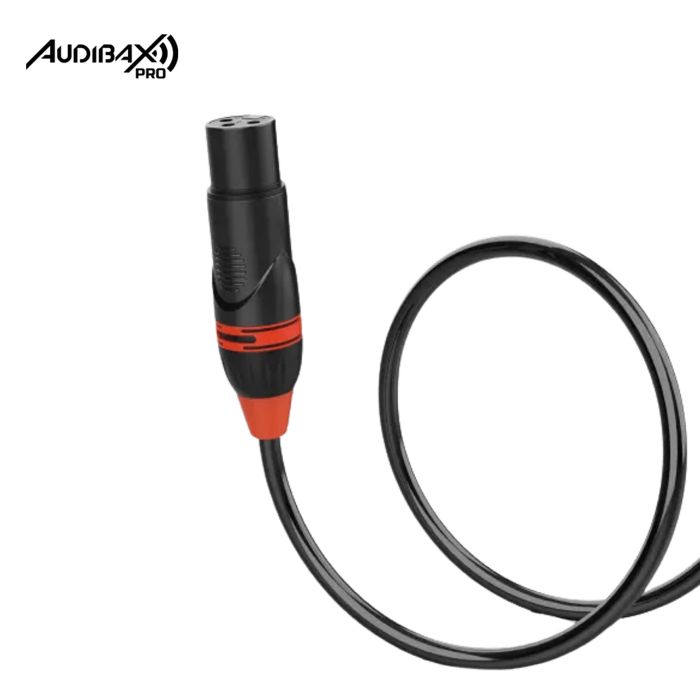 Audibax Pro Preto Cabo DMX 3 pinos 20 metros Preto