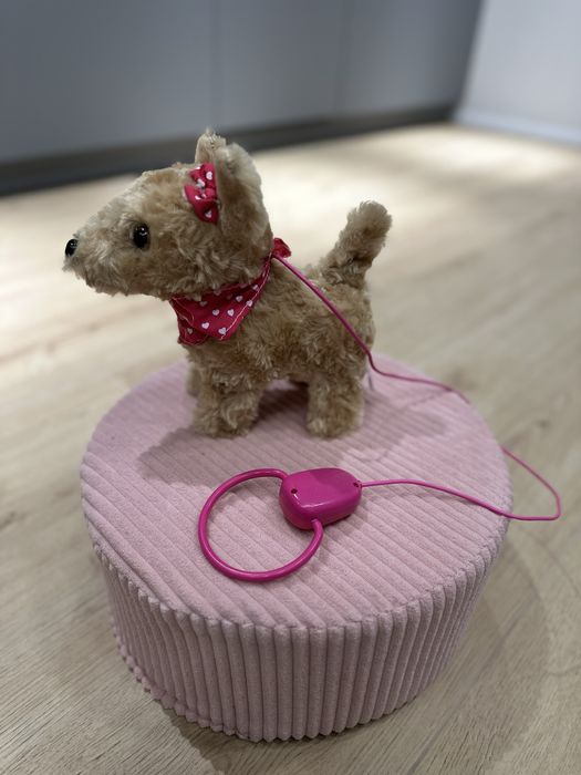 Інтерактивна іграшка Addo цуценя собачка поводок з хустинкою бантиками