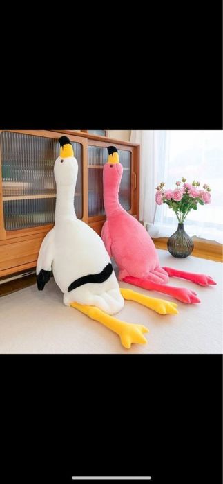 Іграшка подушка фламінго