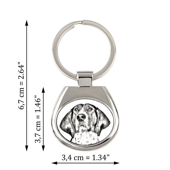 Treeing Walker Coonhound brelok ze zdjęciem psa Art-Dog