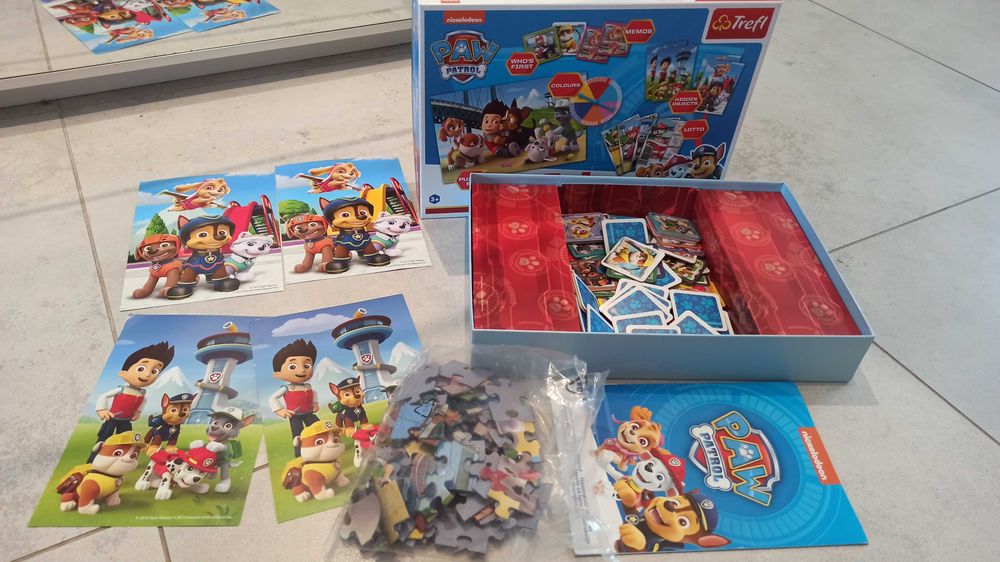 Gra Psi Patrol 6 gier puzle memory lotto różnice