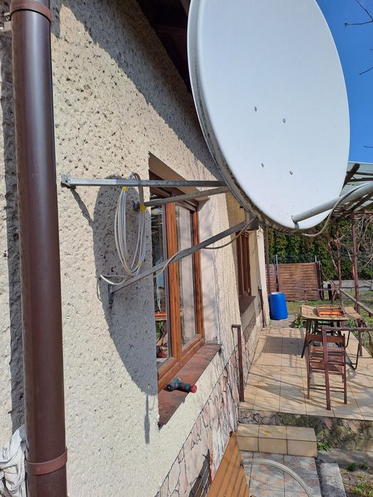 antena satelitarna 90cm aluminium + mocny uchwyt