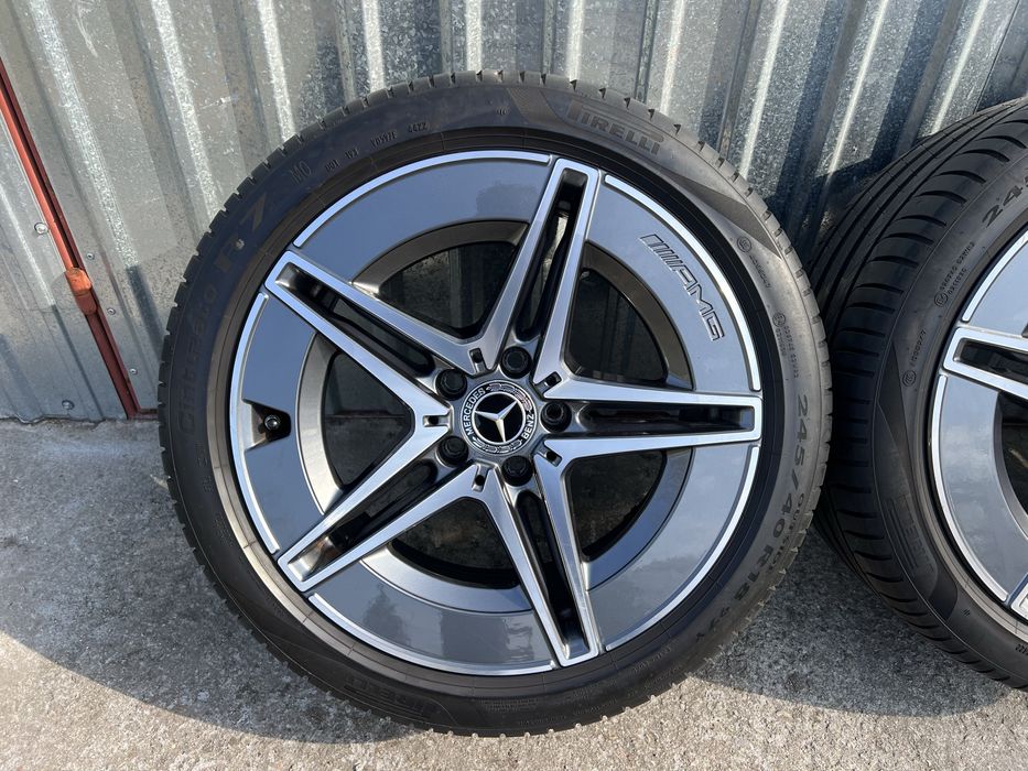 Alufelgi lato Mercedes c w206 AMG 18 5x112 nowy model opony pirelli