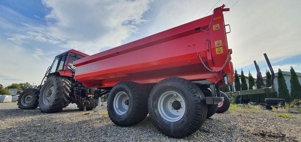 Przyczepa BIGAB BT-10 wywrotka kiper budowlana koparka ciągnik skorupa