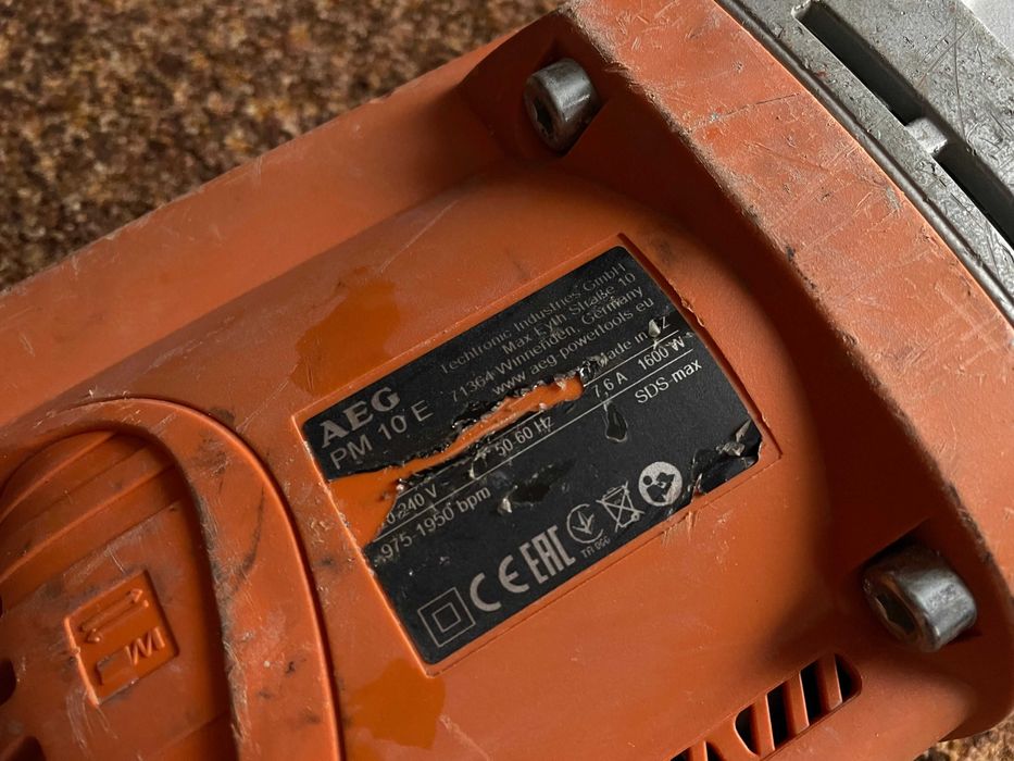 Отбойный молоток AEG PM10E 1600Вт, оригинал, Германия