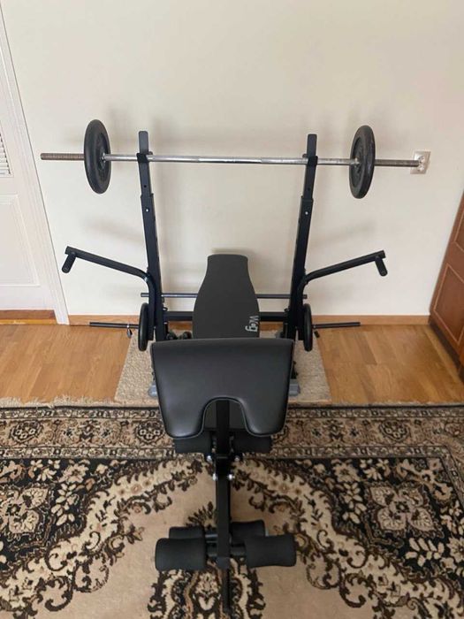 Лава для жиму SAP + бруси + парта Скотта | тренажер для дому 5в1 лавка