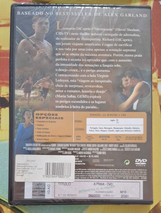 DVD - Filme - A praia (Novo, original e selado)