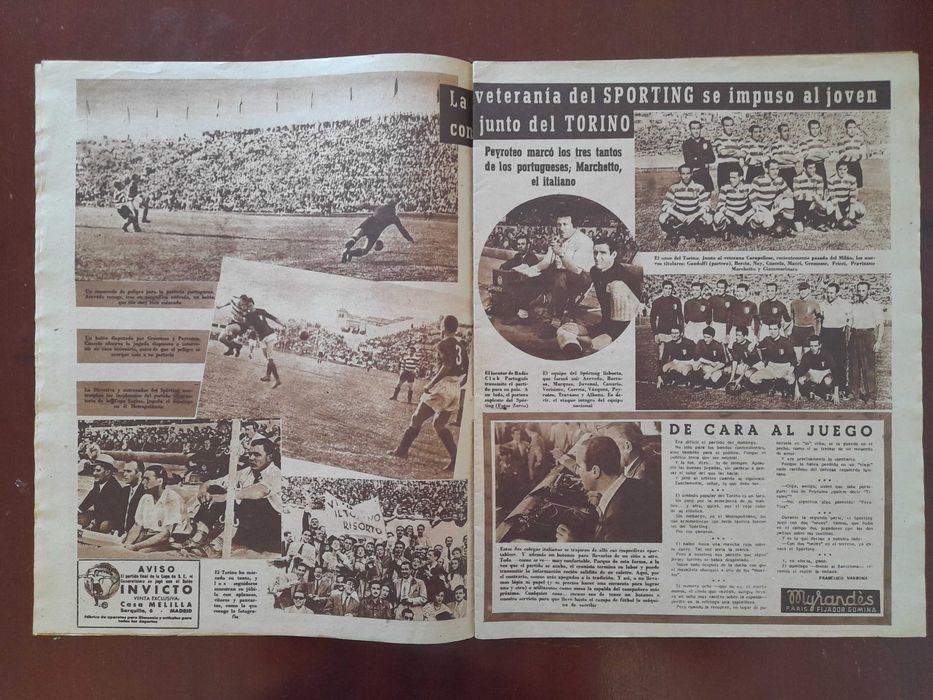 Jornal Revista A Marca Sporting CP Taça Latina 1949