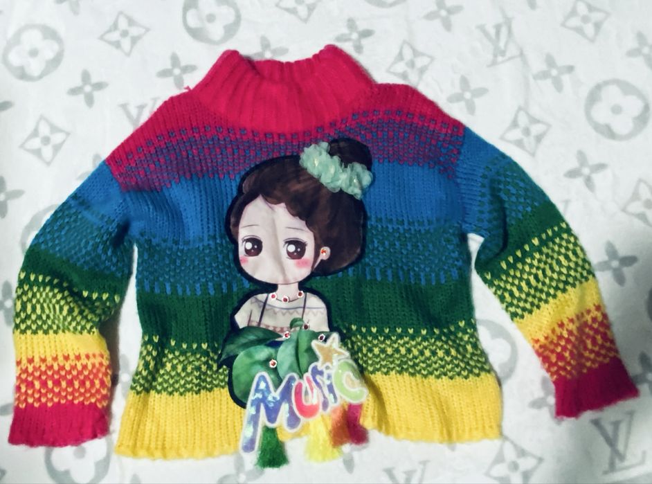 Sweter Kolorowy aplikacja Uni 40/42/44/46