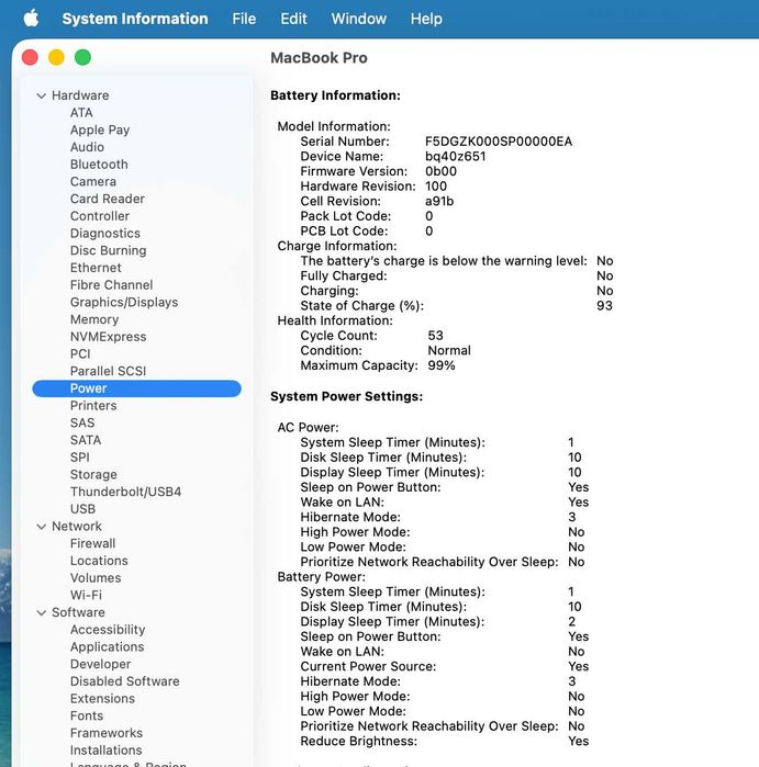 Оригінальна батарея Apple A2976 (MacBook Pro 16” A2991, 2023)